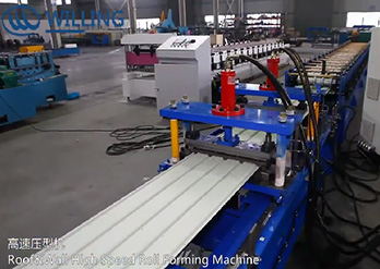 Corrugated steel sheet machine