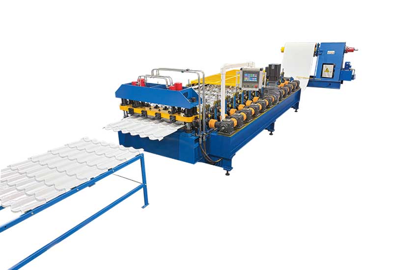 Step Tile Roll Forming Machine