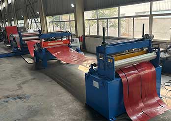 leveling and embossing and slitting production line