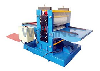 Steel coil embossing machine