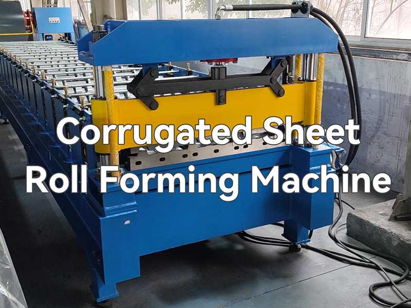 Corrugated sheet forming machine