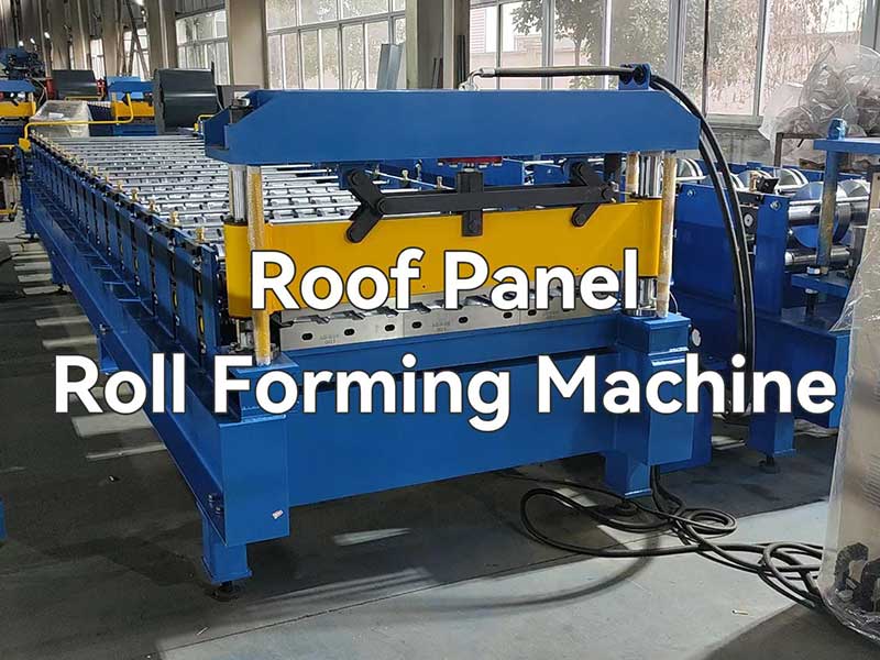 Roof panel roll forming machine