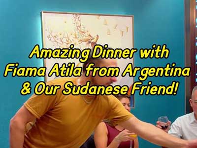 Dinner with Fiama Atila & Partner (Argentina) & Sudanese Client